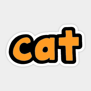 This is the word CAT Sticker